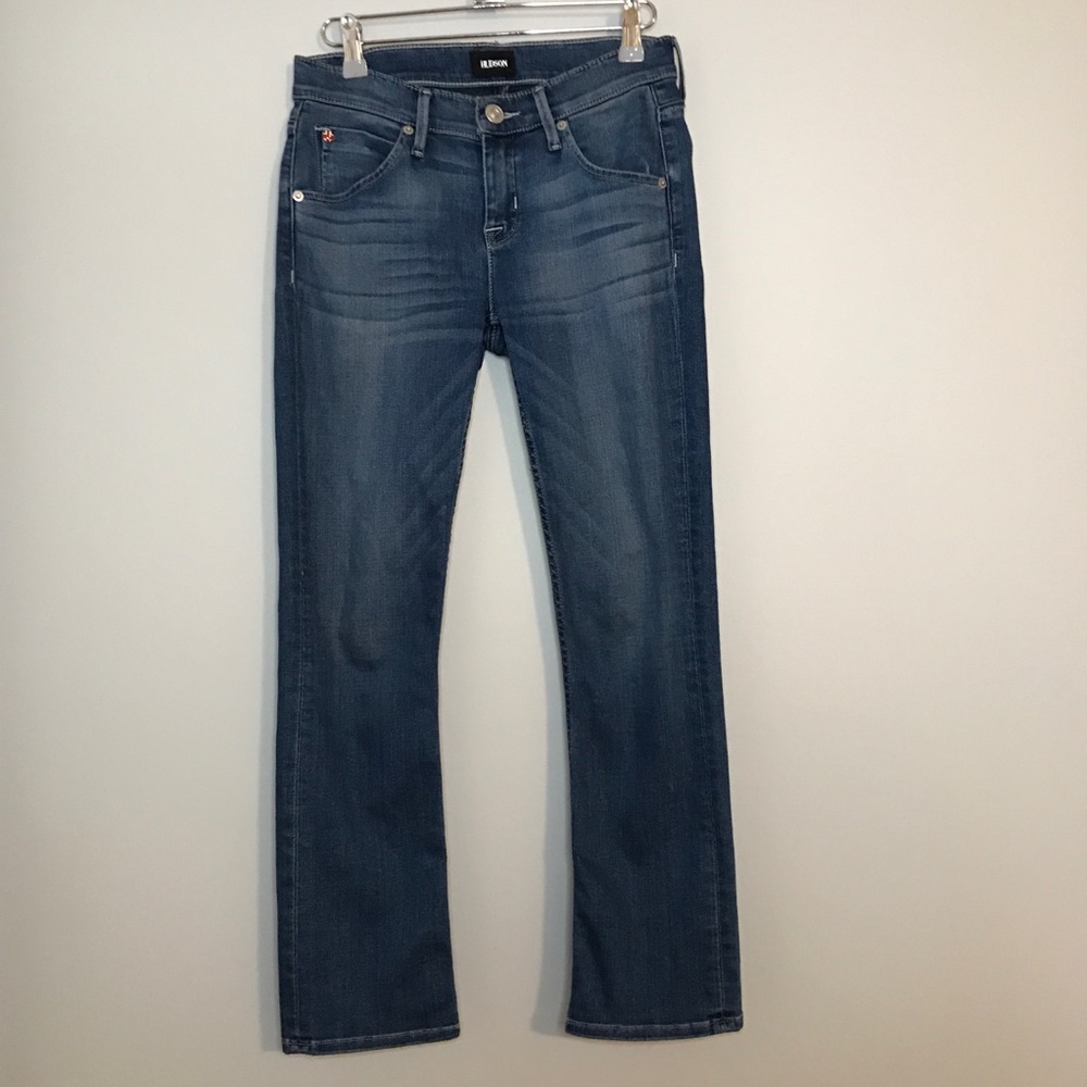 Hudson Bailee baby boot jean light wash flap pockets
